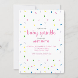 Custom Baby Sprinkle Dusche Einladung