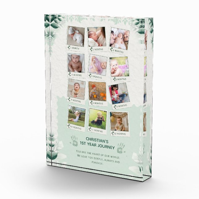 Custom Baby's 1. Jahr Reise Foto Collage (Rechts)