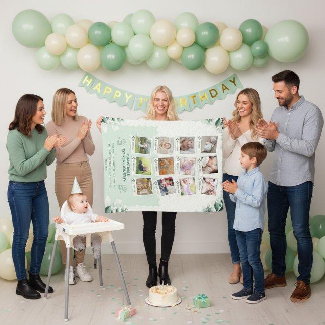 Custom Baby's 1. Jahr Reise Foto Collage Fleecedecke (Von Creator hochgeladen)