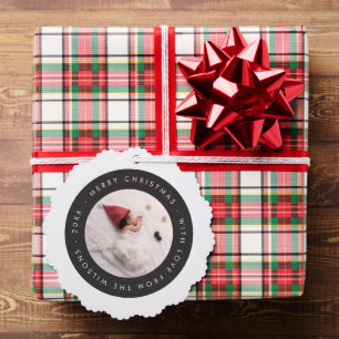 Custom Baby's First Christmas Foto Card Ornament