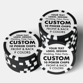 Custom BACHELOR PARTNER Poker Casino Pokerchips