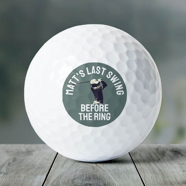 Custom Bachelor Party Bevorzugen Golf Trip Trauzeu Golfball (Von Creator hochgeladen)