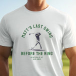 Custom Bachelor Party Bevorzugen Golf Trip Trauzeu Tri-Blend Shirt<br><div class="desc">Tragen Sie Ihren Bachelor-Party-Stil mit diesem benutzerdefinierten T - Shirt "Last Swing Before the Ring"! Ein modernes Design,  ideal für Golfausflüge,  Hochzeitsfeiern und Trauzeugen!</div>
