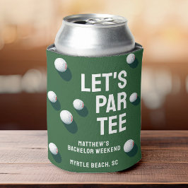 Custom Bachelor Party Golfing Trip Let's Par T-Shi Dosenkühler