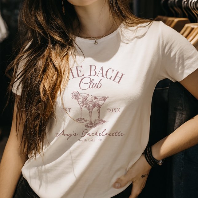 Custom Bachelorette Bach Club Gefallen an der Bach T-Shirt (Von Creator hochgeladen)