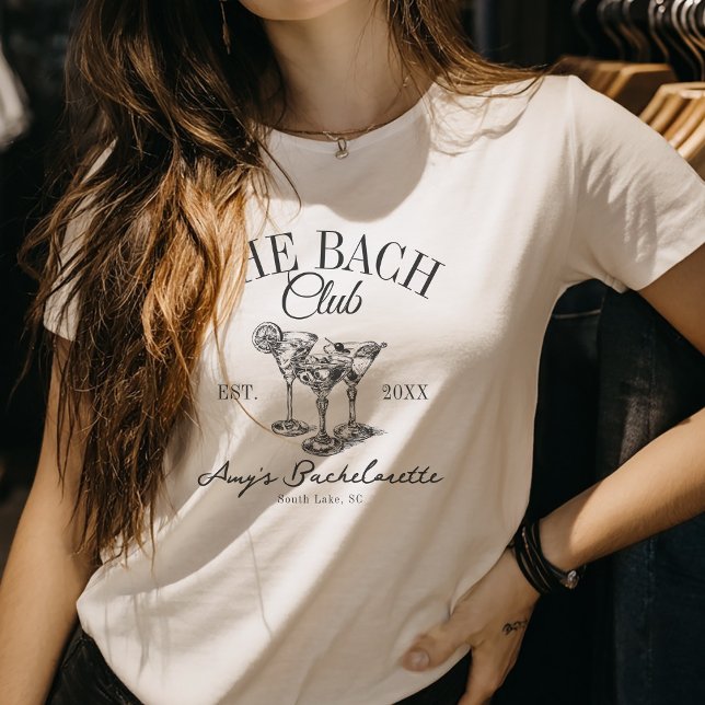 Custom Bachelorette Bach Club Gefallen an der Bach T-Shirt (Von Creator hochgeladen)