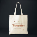 Custom Bachelorette Leinwand Tote Bag Retro 70 Tragetasche<br><div class="desc">Dies ist ein Retro-Tasche aus den 70er Jahren,  die im Retro-Design gestaltet wurde. Editieren Sie die meisten Texte und Farben,  damit diese 70er-Designtasche Ihren Anforderungen und Ihrem persönlichen Stil entspricht. Wählen Sie einfach in der Symbolleiste "Bearbeiten mit dem Entwurfstool" aus:)</div>