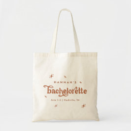 Custom Bachelorette Leinwand Tote Bag Retro 70 Tragetasche