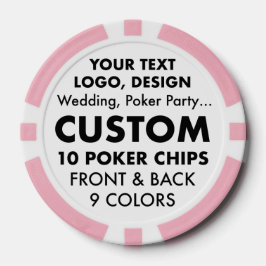Custom BACHELORETTE Pink Poker Casino Pokerchips