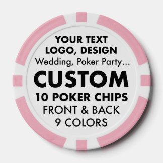 Custom BACHELORETTE Pink Poker Casino Pokerchips
