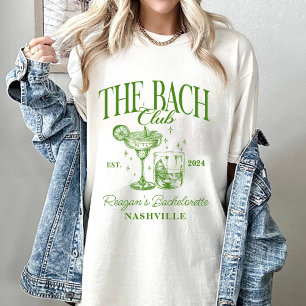 Custom Bacheloretto Retro Cocktail Grün T-Shirt