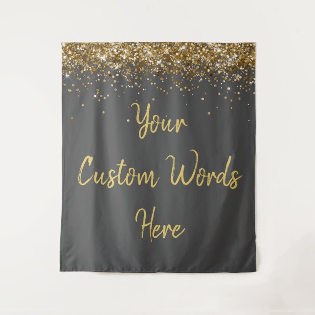 Custom Background Birthday Party Fotoshop Kohle Wandteppich (Vorderseite)