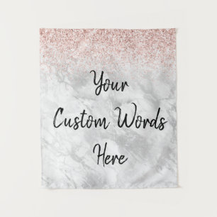 Custom Background Birthday Party Marble Foto Stand Wandteppich