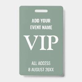 Custom Backpass Event Festival VIP Ausweis