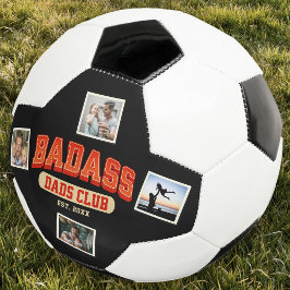 Custom Badass Vater Club Retro Coole Fotomaterial Fußball
