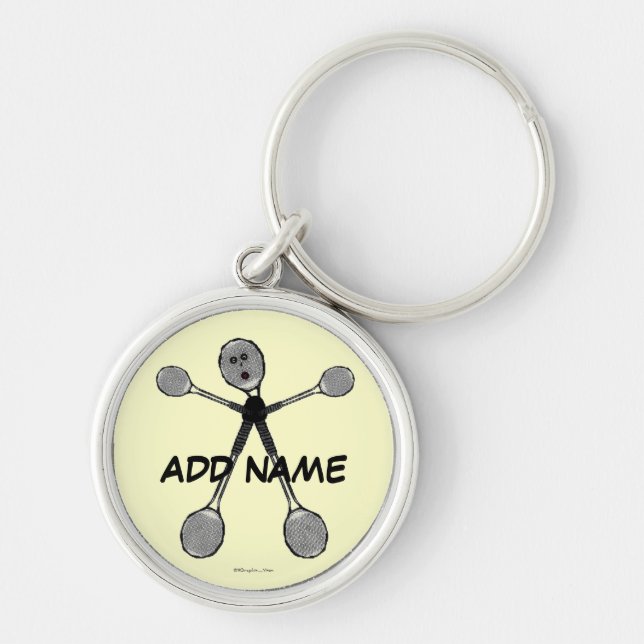 Custom Badminton Star Schlüsselanhänger (Vorne)