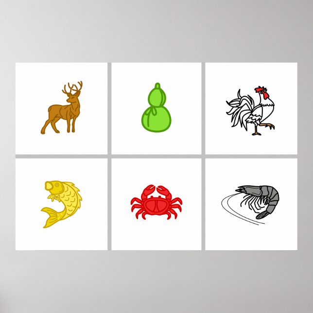 Custom Bæu Cua Cá Cp Vietnamese Dice Mat Poster (Vorne)