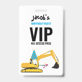 Custom Bagger Birthday Party Pass Gefallen Abzeich Ausweis