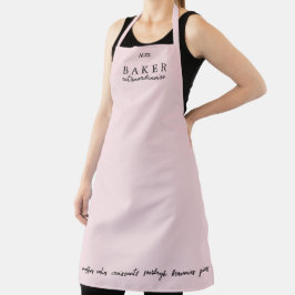 Custom Baker Extraordinator Pink Large Schürze