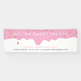 CUSTOM Baker Zuckerguss Tropfen bunte Brinklen Ban Banner