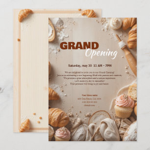 Custom Bakery Grand Opening Einladung