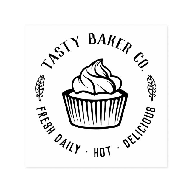 Custom Bakery Logo | Homemade Small Business Brand Permastempel (Design)