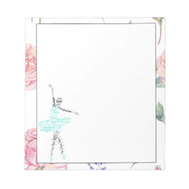 Custom Ballerina Jadeyn | Rose Wasserfarben Notizblock