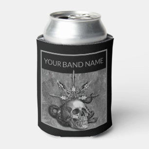 Custom Band Merch Skull Rock Musician Metal Music Dosenkühler