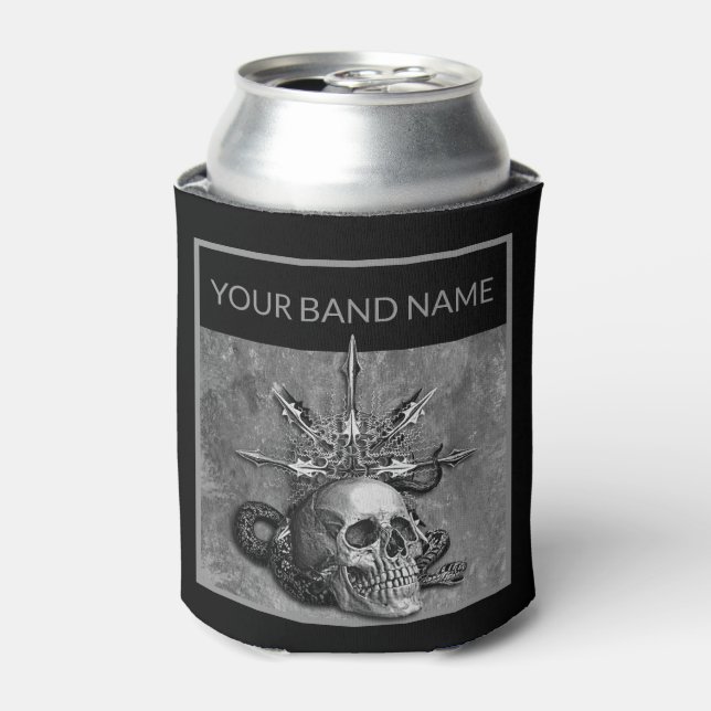 Custom Band Merch Skull Rock Musician Metal Music Dosenkühler (Kanne Vorderseite)