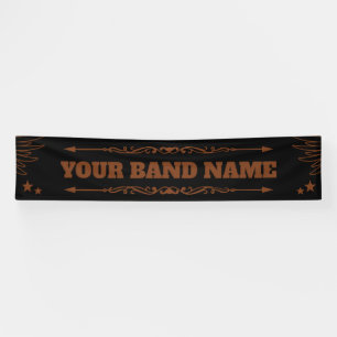 Custom Band Merge Country Western Rock Music Gig Banner