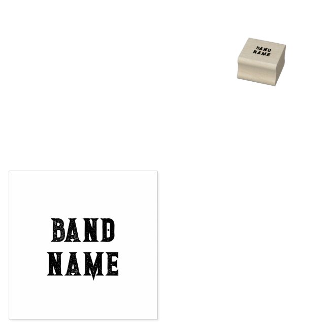 Custom Band Merge Gummistempel (Stempel)