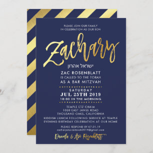 CUSTOM Bar Mitzvah Einladung für die Zacharenmarin