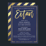 CUSTOM Bar Mitzvah Einladung für EITAN Marine   Go<br><div class="desc">*** HINWEIS - DER GOLDFOLIENeffekt IST EIN DRUCKBILD *** - - - - - - - - - - - - - - - - - - - - - - - - - - - - - - - - - - - - - - - - - -...</div>