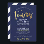 CUSTOM Bar Mitzvah Einladung für Tommy Marine   Go<br><div class="desc">*** HINWEIS - DER GOLDFOLIENeffekt IST EIN DRUCKBILD *** - - - - - - - - - - - - - - - - - - - - - - - - - - - - - - - - - - - - - - - - - -...</div>