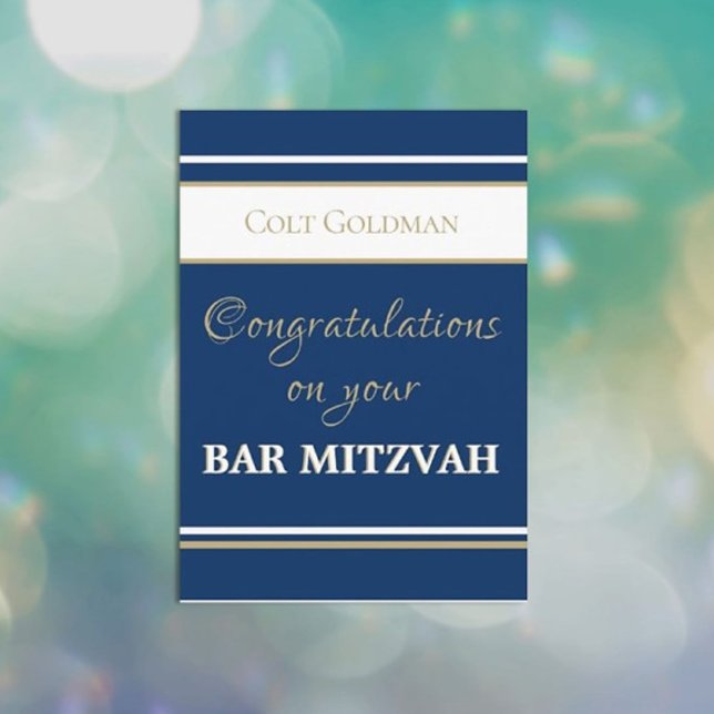 Custom Bar Mitzvah Glückwunschs Karte (Von Creator hochgeladen)