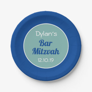 Custom Bar Mitzvah Pappteller
