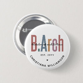 Custom BArch Bachelor of Architecture Abschluss Button