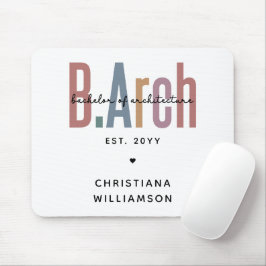 Custom BArch Bachelor of Architecture Abschluss Mousepad