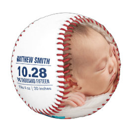 Custom Baseball Baby Birth Announctions-Fotos