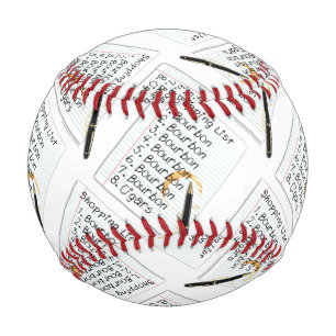 CUSTOM BASEBALL - BOURBON LOVERS SHOPPPING LISTE
