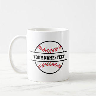 Custom Baseball  Men's Basic T-Shirt Kaffeetasse