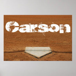 Custom Baseball oder Softball Poster - Zuhause Pla