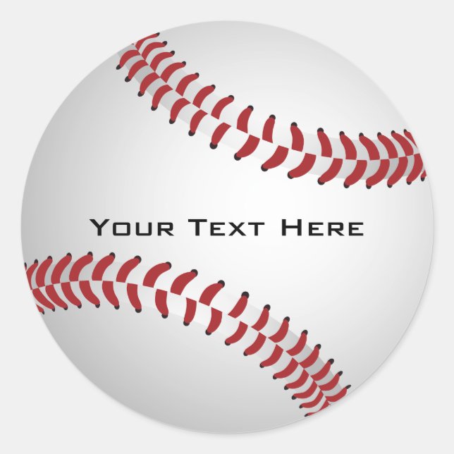 Custom Baseball Sticker (Vorderseite)