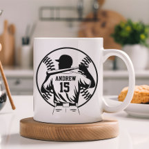 Custom Baseball Tasse, Geschenk für Vater, Coach o