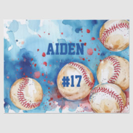 Custom Baseball Theme Party Seidenpapier