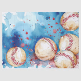 Custom Baseball Theme Party Seidenpapier