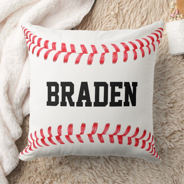 Custom Baseball Throw Pillow Kissen (Decke)
