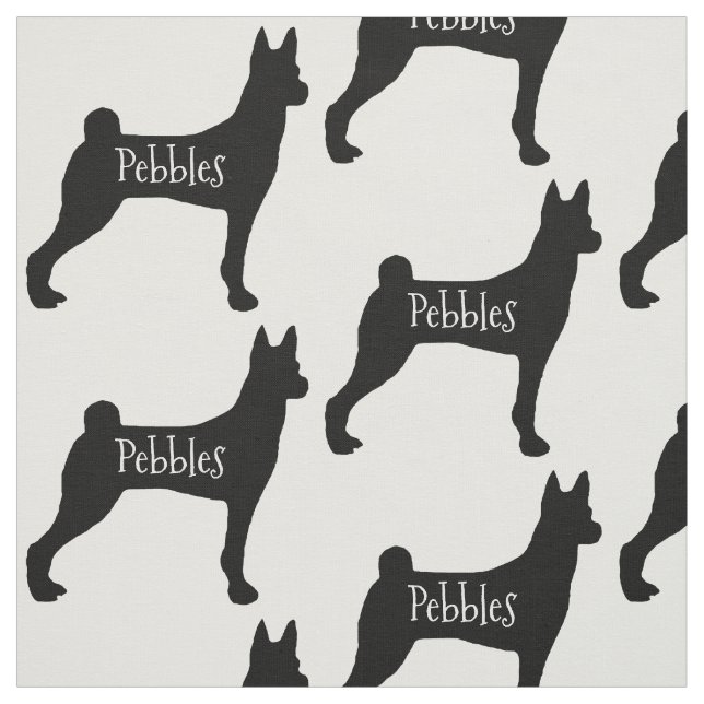 Custom Basenji Dog Breed Fabric Stoff (Muster)