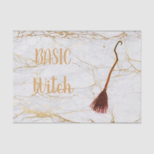 Custom BASIC WITCH Broom Funny Cool Ästhetik Niedl Seidenpapier (Vorderseite)