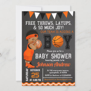 Custom Basketball Baby Dusche Einladung